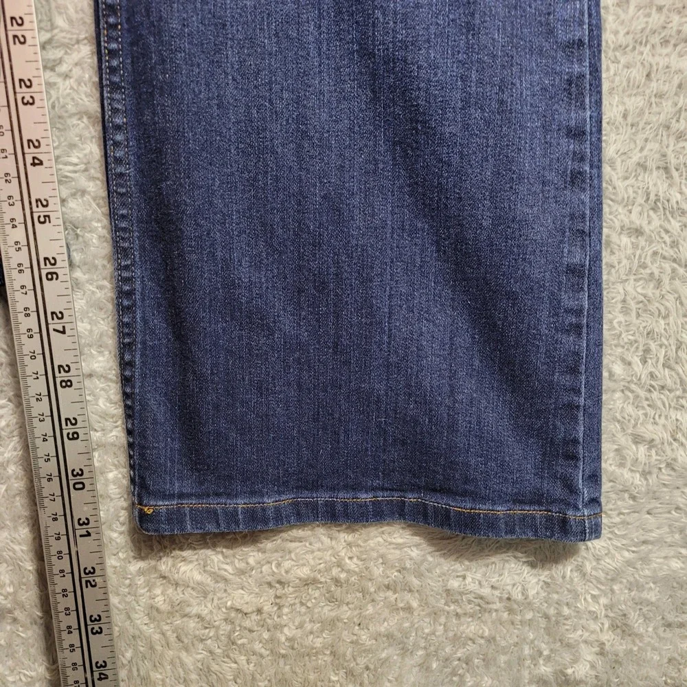 Duluth Trading Co Jeans Men 18W x 33 Blue Bootcut Stretch Denim